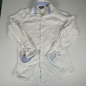 Tailorbyrd Collection Mens Dress Shirt Size S Non‎ Iron Trim Fit Patterned